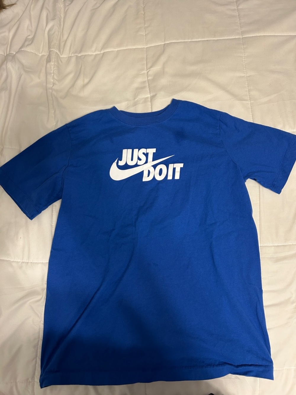 Nike Blue 'Just Do It' Logo T-Shirt